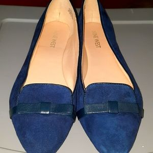 Nine West Navy Flats